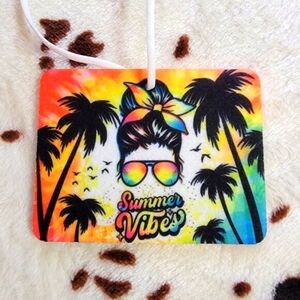 Summer Vibes Unscented Car Air Freshener Freshie